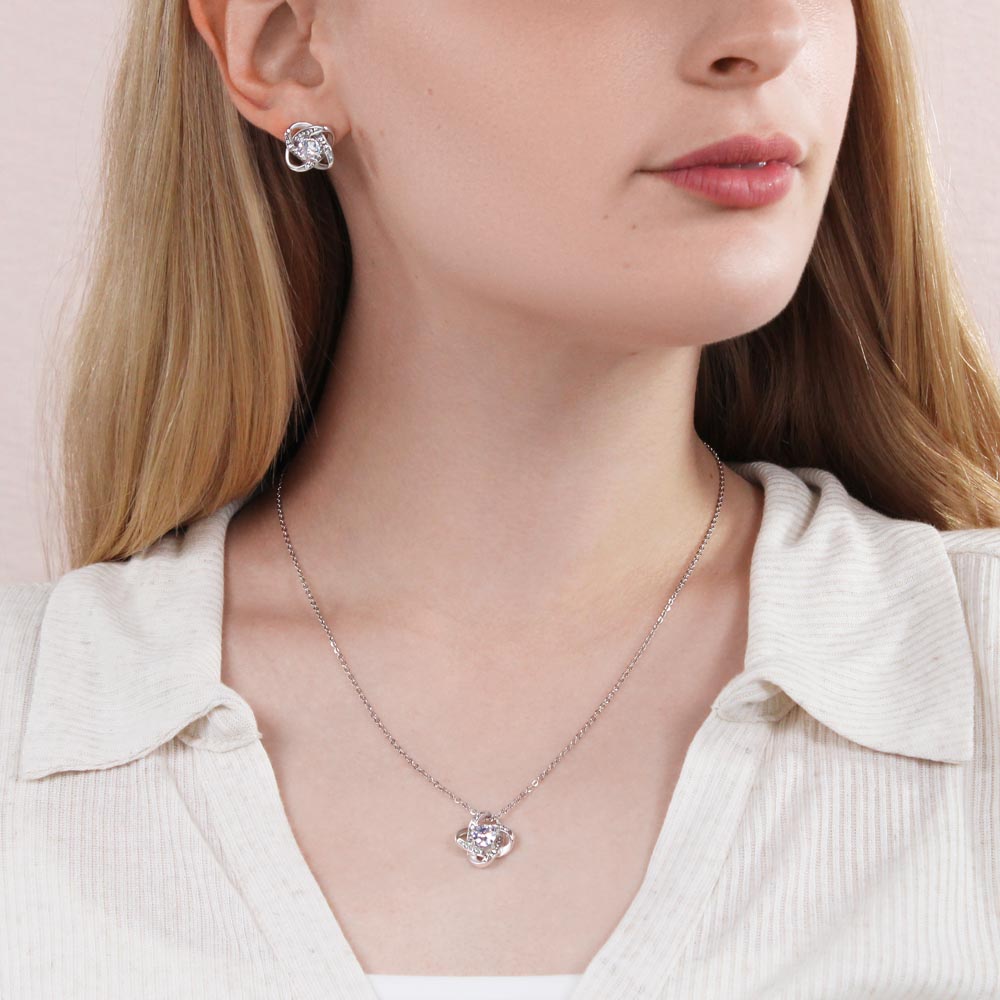 Knot Necklace & Earrings