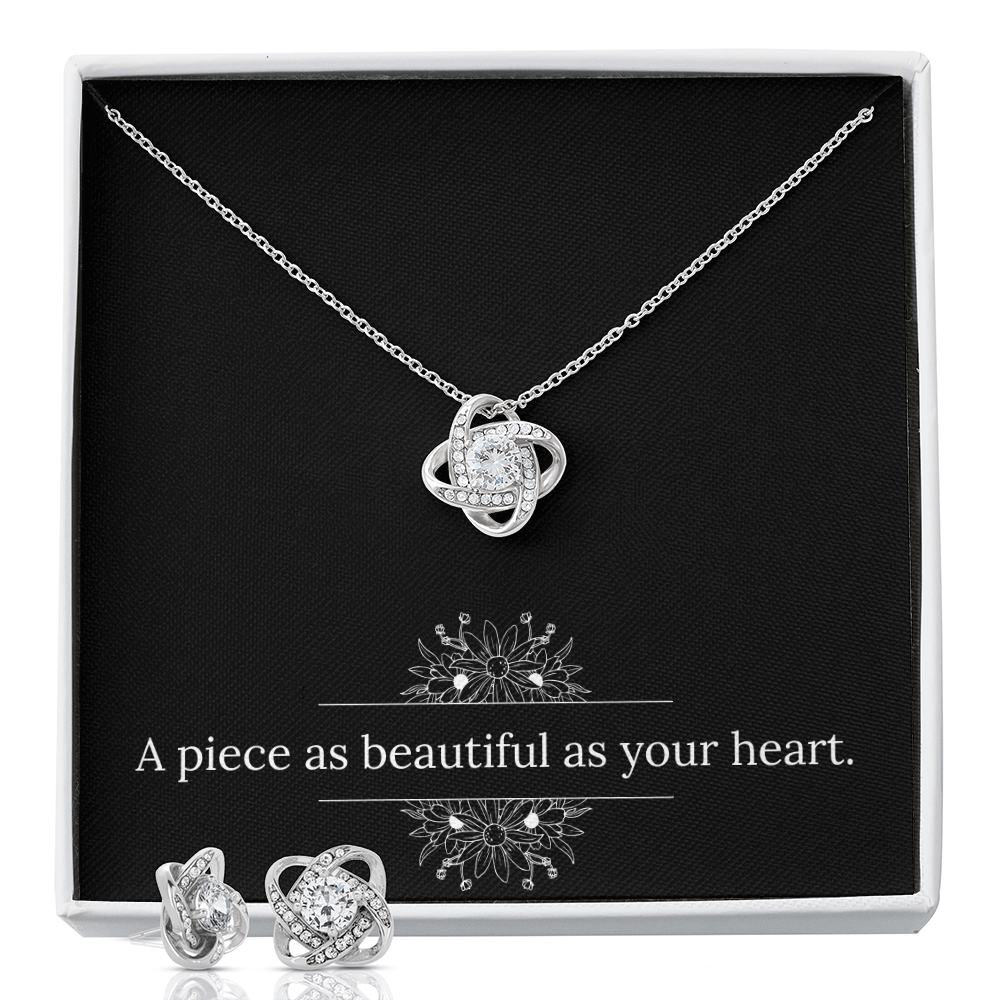 Knot Necklace & Earrings