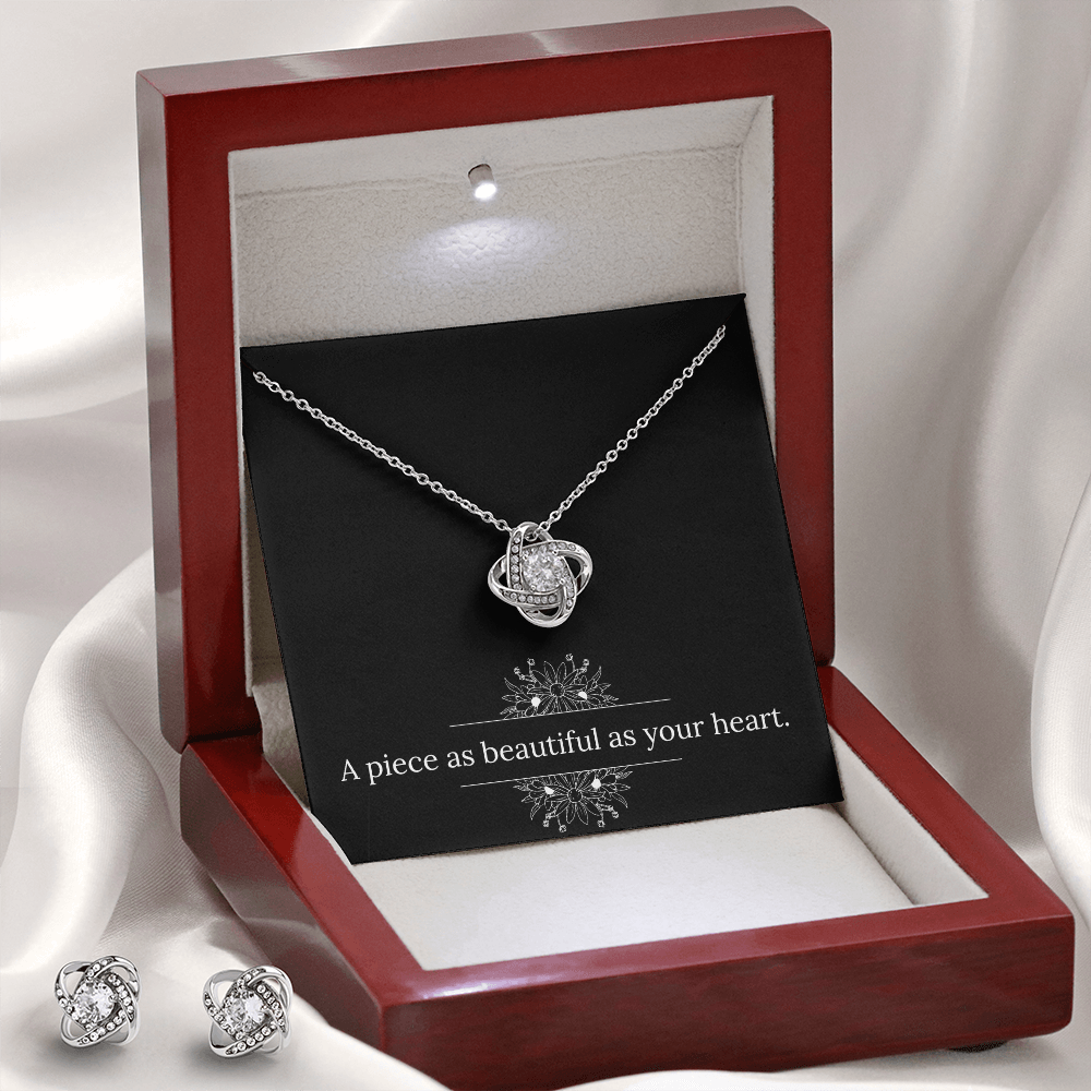 Knot Necklace & Earrings