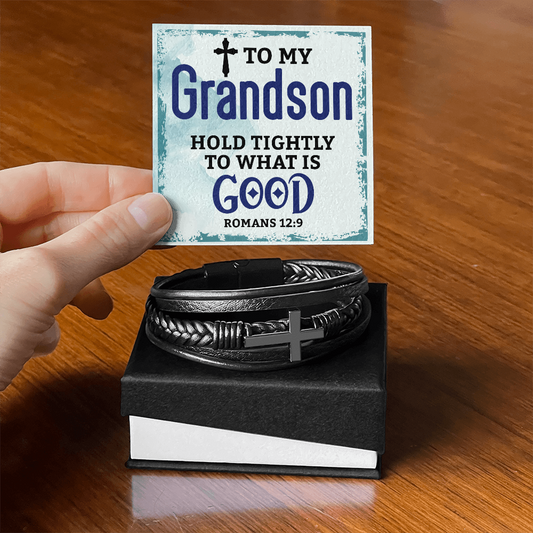 To My Grandson Bracelet Gift, Gifts For Grandson From Grandma and Grandpa, Grandson Bracelet From Grandma, Birthday Gifts From Grandma Grandpa