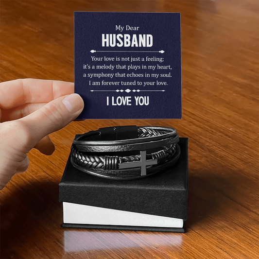 Valentines Day Gifts From Wife, Men's Bracelet Gift From Wife To Husband, To My Husband Gifts From Wife, Birthday Gift For Husband From Loving Wife