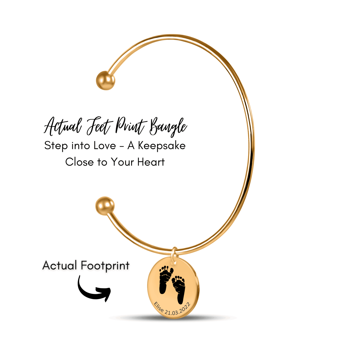 Feet Print Bangle