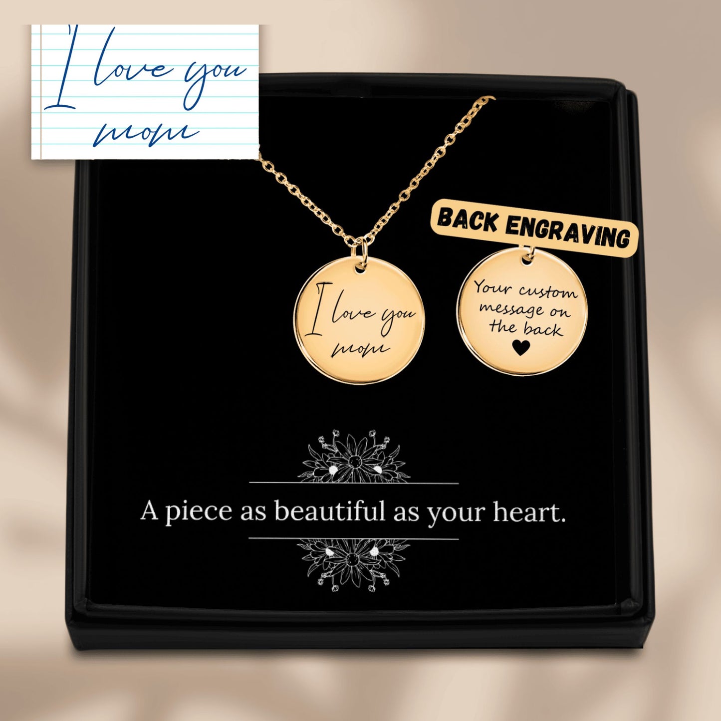 Custom Handwritten Pendant