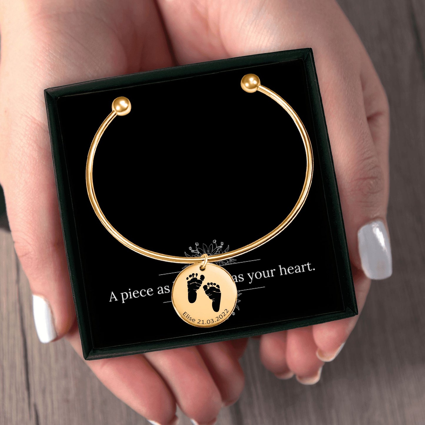 Feet Print Bangle