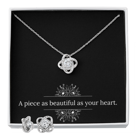 Knot Necklace & Earrings