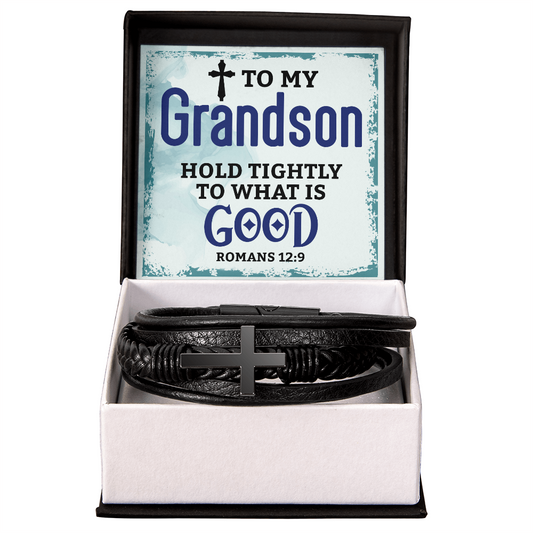 To My Grandson Bracelet Gift, Gifts For Grandson From Grandma and Grandpa, Grandson Bracelet From Grandma, Birthday Gifts From Grandma Grandpa