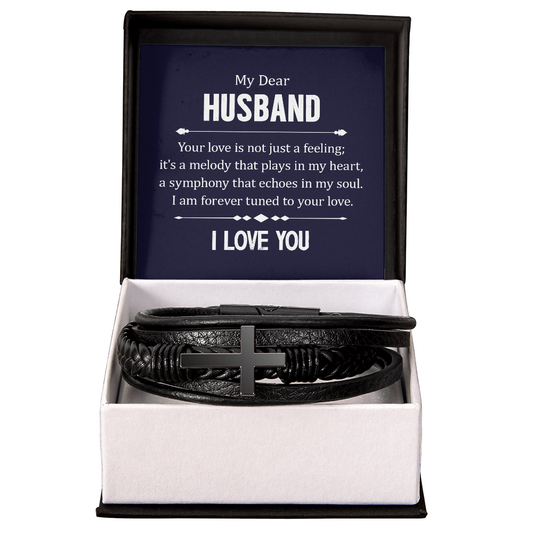 Valentines Day Gifts From Wife, Men's Bracelet Gift From Wife To Husband, To My Husband Gifts From Wife, Birthday Gift For Husband From Loving Wife