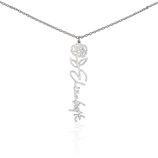 Multi Vertical Name Necklace