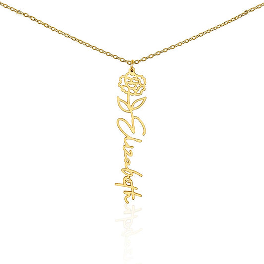 Multi Vertical Name Necklace