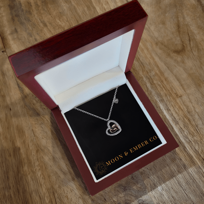 Baby Feet w/Heart Necklace