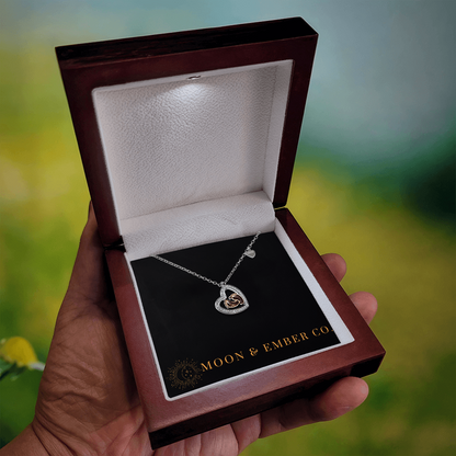 Baby Feet w/Heart Necklace