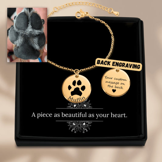 Custom Pawprint Bracelet