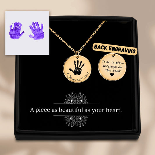 Actual Hand Print Necklace